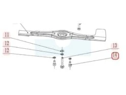 Vis De Lame Pour Tondeuse Weibang (0103010020B)