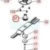 Support De Lame Pour Tondeuse Débroussailleuse Sarp (0302030072)