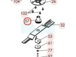 Support De Lame Pour Tondeuse Débroussailleuse Sarp (0302030072)