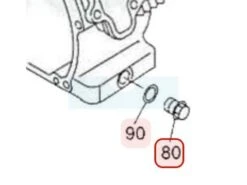 Bouchon De Vidange Pour Moteur Robin / Subaru (0401140030)