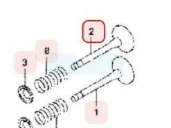 Soupape D'échappement Pour Moteur Kawasaki (120052089)