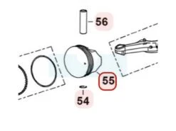 Piston Pour Moteur Loncin (1300303030001)