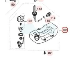 Réservoir Complet Pour Moteur Zenoah (560785002)
