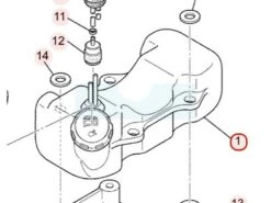 Réservoir D'éssence Pour Moteur Mitsubishi (KF01080AB)