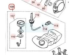 Réservoir Complet Pour Moteur Zenoah (T101385002)